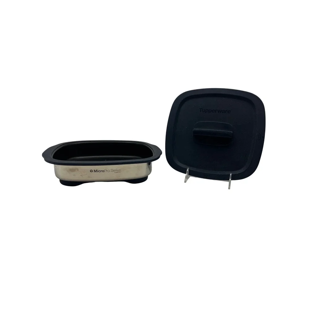 Tupperware MicroPro Series Grill Canyon Blue Grilling Base and Lid Cooking